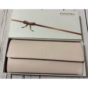 RETIRED Pandora Limited Edition Genuine Leather Jewelry Pouch & Travel Case NEW